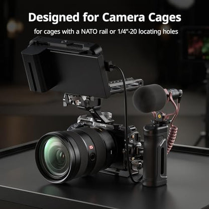 SmallRig Mini Side Handle and Top Handle Kit for Camera Cage, Ergonomic Camera Handle for Left or Right Hand, 30mm/1.2in Up and Down Adjustable - style: Side and Top Handle Kit