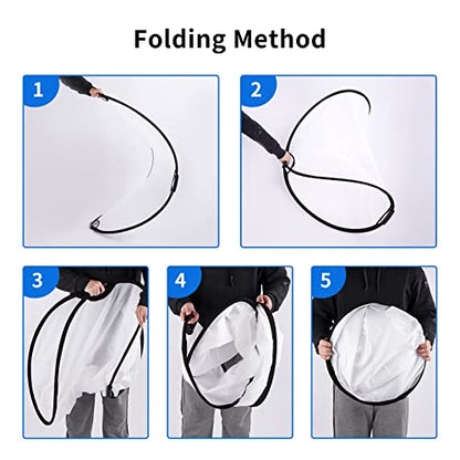 Selens 43" Photography Reflector With 6.5ft Light Stand, Handle, 5-in-1 Reflector and Holder Kit - size: 43in Reflector Stand Kit