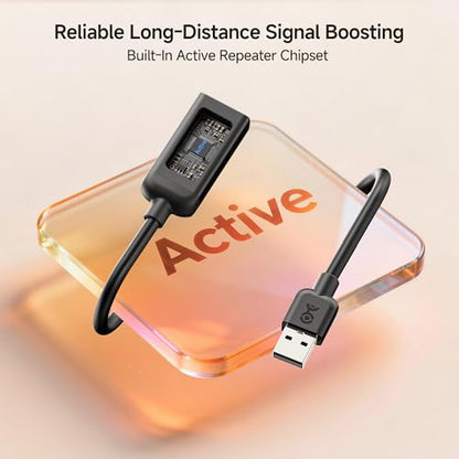 Cable Matters Active USB Extension Cable 32.8 ft / 10m (Active USB Extender Cable) for Webcam, Oculus Sensor, HTC Vive Link Box, Xbox Kinect, PlayStation Camera and More - size: 32.8 ft