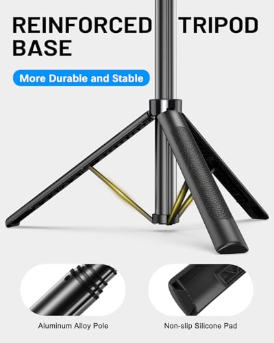 Yeaki Vlogging Kit for iPhone/Android, 71" Selfie Stick Tripod for iPhone with Light, Wireless Remote & Microphone, Adjustable Phone Tripod for TikTok/YouTube Starter Content Creator Essentials Kit - size: Tripod with Small Ring Light & Mic
