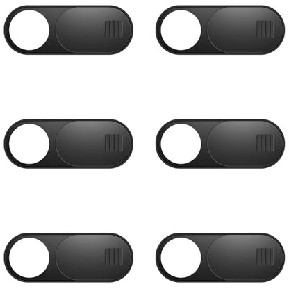 ZUCUCUC Laptop Camera Cover Slide, Camera Cover, 6 Pack Ultra Thin Webcam Cover Slide for Laptop, Desktop, PC, Tablet, Smartphone, Protect Your Privacy and Security(Black) - color: Black (Large 6 Pcs)