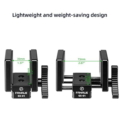 FANAUE GS-01Arca Swiss Rifle Saddle Mount, Hunting Tripod Clamp with Quick Release Plate, Shooting Tripod Rest, Enhanced Accuracy Ball Head & Adapter for Hunting and Shooting