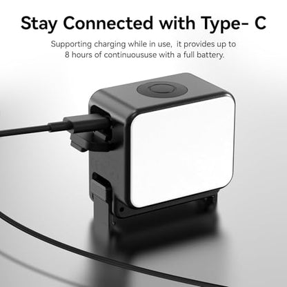 ULANZI LM18 Vlogging Light Mini LED Action Camera Video Light Magnetic Photography Fill Lighting for DJI Osmo Nano Action 3/4 Camera Cage Accessories, Xtra, Ulanzi PK-06 Pocket 3/4 Expansion Adapter - size: 1 Pcs-For DJI Action 5/4/3 & Pocket 3, Xtra Muse
