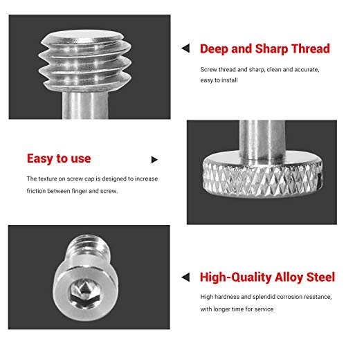 SmallRig 26 Pcs Stainless Steel Camera Screws, 1/4" 3/8" M2 M2.5 M3 M4 | with Portable Storage Case, Suitable for Cameras, Cages, Handles - size: 26 Pcs