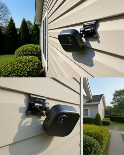 2Pack Vinyl Siding Mount Compatible with Blink Outdoor 2K+/ Blink Outdoor 4/(3rd Gen) XT3/Blink XT/XT2/Mini, Adjustable Mounting Bracket with Vinyl Siding Clips Hooks