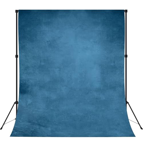 8x10ft Blue Backdrop Vintage Photography Backdrop for Professional Studio Backgrounds Blue Retro Photo Backdrop Prop Portrait Photo Backdrops for Photoshoot Backdrop Curtains Rod Pocket on Top - color: Blue, size: 8x10ft
