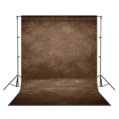 8x10ft Fabric Brown Abstract Texture Photography Backdrop (No Stand No Clips) Portrait Photoshoot Background Adult Newborn Child Headshot Photo Studio Props Booth Rod Pocket On Top - color: Brown, size: 8'x10'