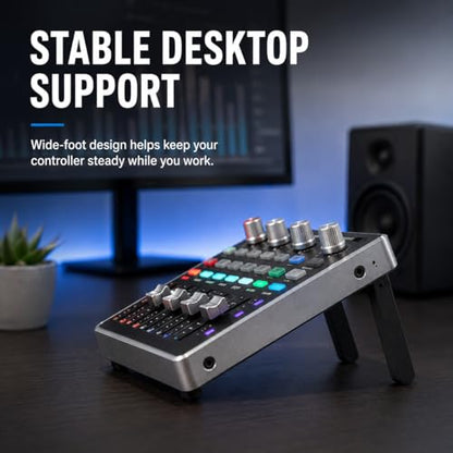 Angled Stand Legs for PCPanel Pro RGB Audio Controller – Ergonomic Desktop Tilt Mount | Improved Viewing Angle | Professional Studio Desk Setup Accessory