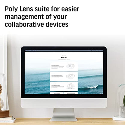 Poly Studio X70 Video Bar + TC8 Touch Controller (Plantronics + Polycom) - 4K Audio & Video Conferencing for Large Conference Rooms - Camera, Speakers, Mics - Works with Teams, Zoom & More (Renewed)