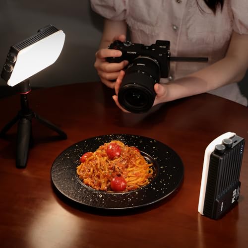ULANZI PL25 Video Light, 25W LED Camera Light Mini Panel Bi-Color for DSLR Photography, 3200Lux, CRI≥96 2700K-6500K, 2000mAh Rechargeable Portable On-Camera Lighting for Photo, Video, YouTube, Vlog