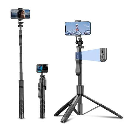 Selfie Stick Tripod,Tripod with 360 Degree Rotatable Phone Holder for Photography, Video Shooting, Live Streaming, Vlog, YouTube Video, FaceTime, Skype, TikTok, Selfie - style: C16