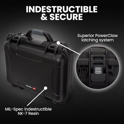 NANUK 920 Hard Case with Padded Divider, IP67 Waterproof, Dustproof and Impact Resistant, 16.7” x 13.4” x 6.8”, Rugged Construction for Ultimate Protection, Made in Canada – Black - color: Black, style: Padded Divider