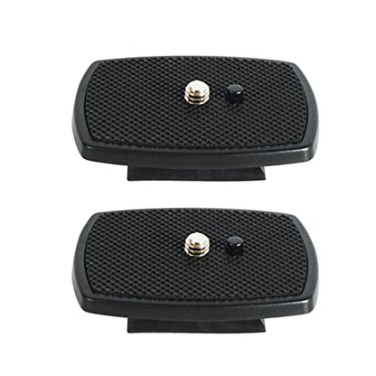 2 Pack Quick Release Plate Camera Tripod Adapter Compatible with 60" Tripod, VCT668 ST666 690 (1.38 * 1.38Inch/35 * 35mm) - color: 1.38*1.38Inch/35*35mm