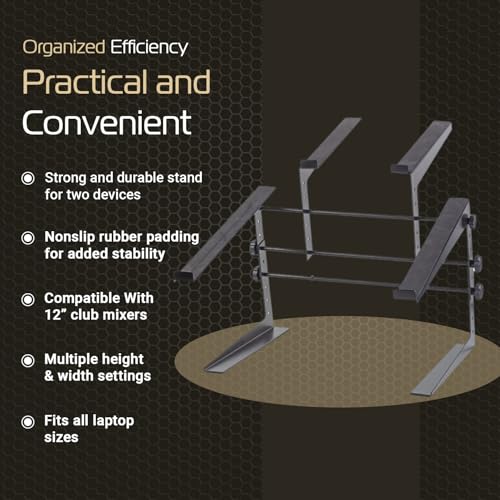 Headliner Covina DJ Controller Stand (HL20003), Rubber