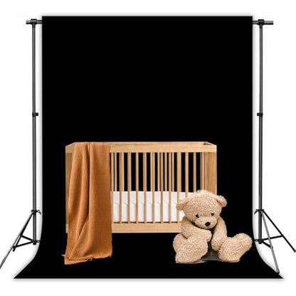 Black Photography Backdrop Studio Photography Film & Television Portraiture Interview Programs Product Display Home Videos Parties Exhibition Halls Wedding Backdrops 6x9FT - color: Black, size: 6x9FT