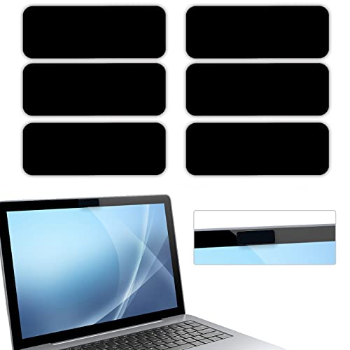 Webcam Cover, 6 Pieces, Laptop Camera Cover, Privacy Shielding Capacity is Twice as Big as The Traditional, Suitable for Computer Mobile Phones, laptops, Tablets and so on (Black 6-Piece Pack) - color: Black 6-piece pack