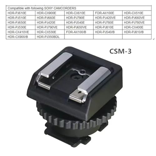 CSM-3 for Sony Camera hot Shoe Converter (for Older Models) Converter to Universal Cold Boot Installation Fill Light, Mack Extension Photography Accessories (CSM-3)