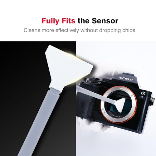 VSGO Full Frame Sensor Cleaning Kit, 6pcs Sensor Swabs & 10ml Sensor Cleaner for Nikon Sony Canon DSLR Camera Clean (VS-S03-6)