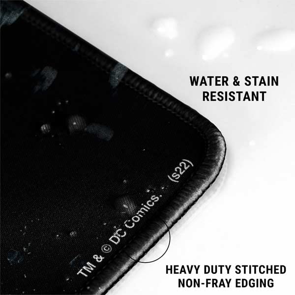Skinit 35.75” x 15.4” Batman Dark Knight Rises Gaming Mouse Pad, Extra Large Extended Desk Mat, Anti-Slip Rubber Base, Smooth Low-Friction Surface, Precision Stitched Edges - color: Black - BATMNX07, size: 31.5" x 11.8"