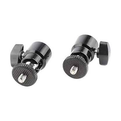 CAMVATE 1/4-20 Mini Ball Head for DSLR Cameras Tripods Monopods Light Stand | 2 PCS