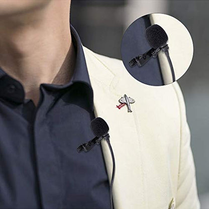 COMICA CVM-M-O1 Lavalier Lapel Microphone, Clip on Lapel Mic for Microphone Transmitter System