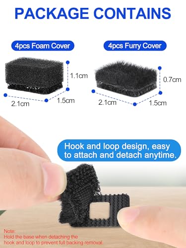 Mic Wind Muff for Insta360-8Pcs Wind Muff for Insta360 X3 X4, Premium Wind Noise Reduction Cover for Crisp Audio, Easy Installation and Durable Design, Compatible X3 or X4 Camera - size: Sponge&Furry cover (4pcs each)