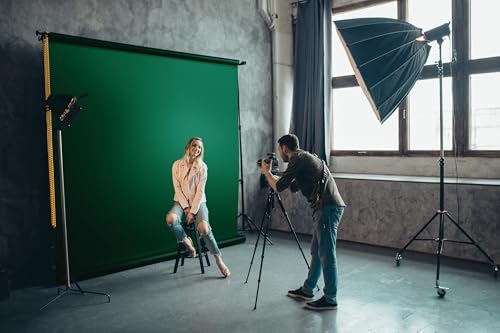 Denny Manufacturing - Seamless Paper Backdrop for Photography, Dark Green Seamless Paper Roll - Pine Green (86 in x 36 ft) Includes Free Roll Black Gaffer Tape (2 in x 13 ft) - color: Pine Green, size: 86 in x 36 ft