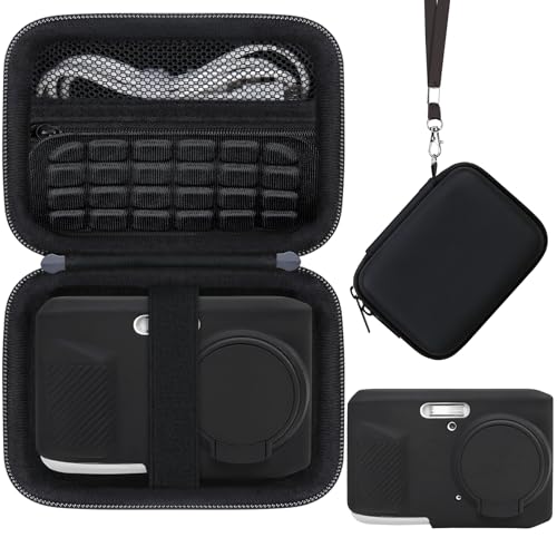 Case for Kodak PIXPRO FZ45 Digital Camera (Hard Case + Soft Silicone Cover) | Kodak PIXPRO FZ45 Digital Camera Hard Carrying Case and Soft Silicone Protective Case with Removable Lens Cover, Black - color: Black