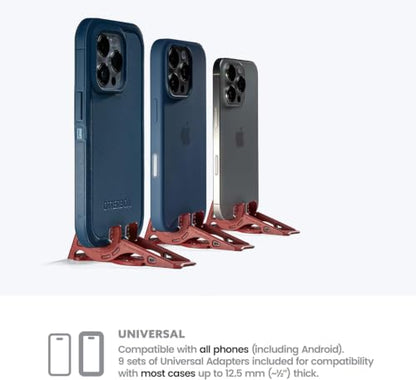 GEOMETRICAL Pocket Tripod PROv2 - Card-Size Stand, for iPhone, Blood Red Universal Kit - color: Blood Red