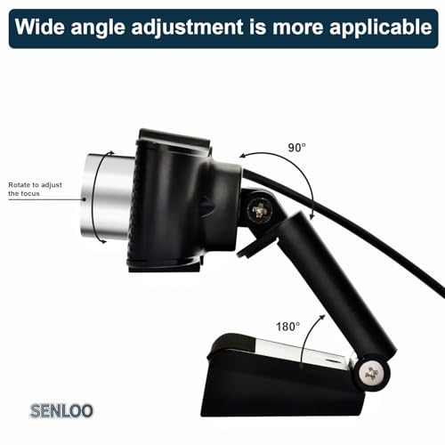 1080P HD Webcam for PC - Computer Camera for Desktop - PC Camera Web Cam with Noise-Cancelling Mic, Wide Angle, USB Plug & Play for Video Conferencing, Streaming, Zoom/Skype/YouTube/Laptop