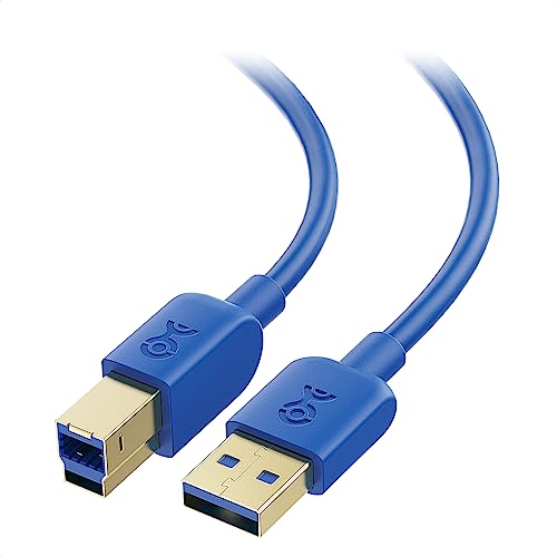 Cable Matters 5Gbps Long USB 3.0 Cable - 15ft, USB A to B Cable, USB3 Cord with Type-B 3.0 Connector for Hard Drive Enclosure/Built-in Hub and More, Blue - color: Blue, size: 15 Feet