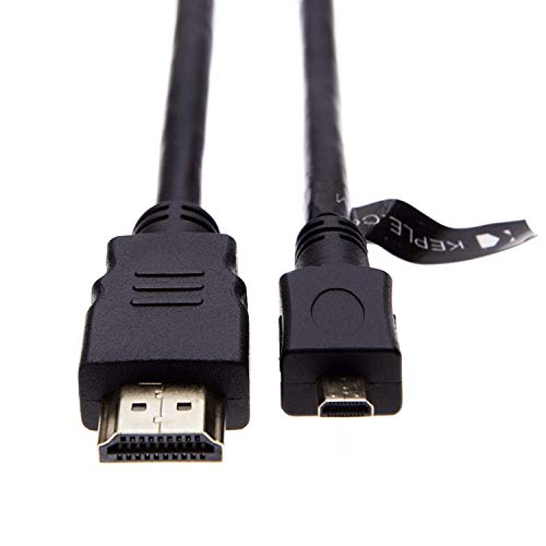 Micro HDMI Cable for Panasonic Lumix DMC DMC- HC HC Series GH4 FZ1000 FZ300 FZ330 GF7 GF7K GH4A GH4H TZ61 TZ70 TZ71 TZ80 TZ81 TZ100 TZ101 TZ37 TZ40 FT3 FT4 FT5 FX90 FZ1000 FZ300 FZ330 V760 Camera 10ft - size: 10ft