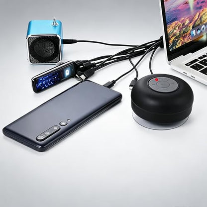 10 in 1 Universal USB Cable, Multi Charging Cable Compatible with Multiple Cell Phones Bluetooth Earphone Speaker MP3 Player