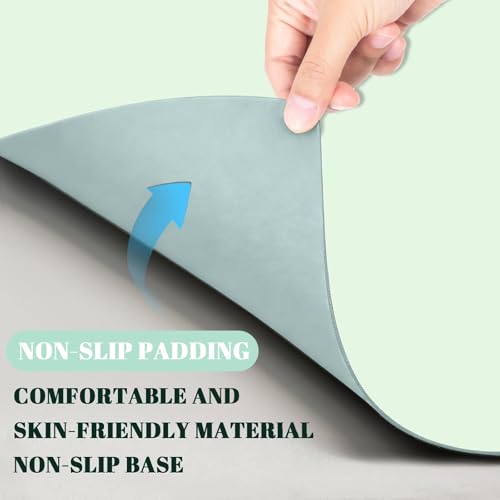 Dry Erase Desk Mat, Waterproof Desk Pad, Erasable Writing White Board for Making Plans, Non-Slip Large Desk Mat, Desktop Dry Erase Board for Office, Home, School (Green-1) - color: Pale Green