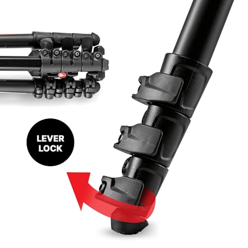 Manfrotto Befree Advanced Camera Tripod Kit Compatible with Sony Alpha7 and Alpha9 Cameras, Tripod Travel Kit with Ball Head and Lever Closure, Aluminium Tripod for Camera Accessories, DSLR,Mirrorless - style: Befree Sony Alpha Alu