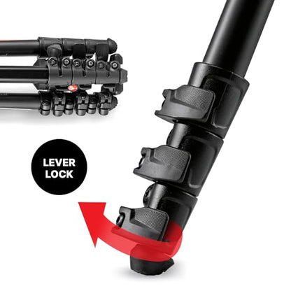 Manfrotto Befree Advanced Camera Tripod Kit Compatible with Sony Alpha7 and Alpha9 Cameras, Tripod Travel Kit with Ball Head and Lever Closure, Aluminium Tripod for Camera Accessories, DSLR,Mirrorless - style: Befree Sony Alpha Alu