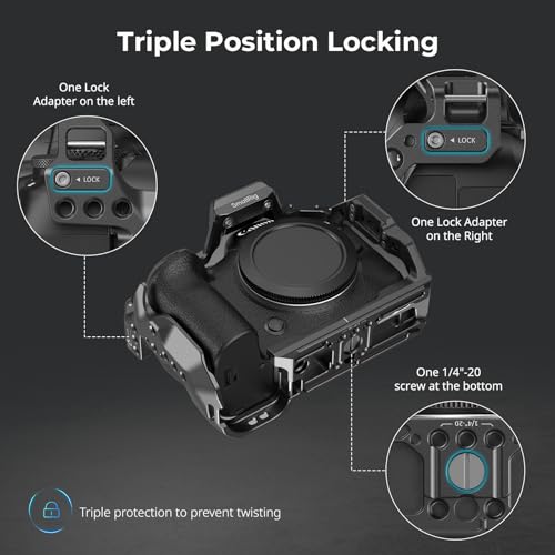 SmallRig R6 Mark II Camera Cage for Canon, Formfitting Video Making Camera Rig for Canon R6 Mark II, Built-in Dual NATO Rails, Quick Release Plate for Arca, Horizontal and Vertical Shooting - style: R6 Mark II Cage