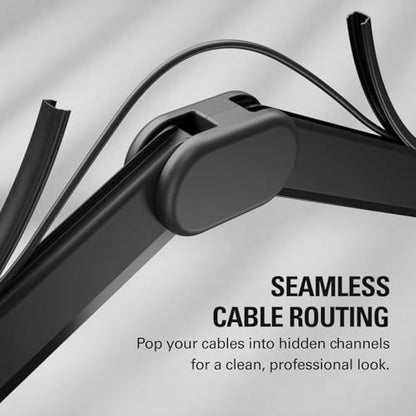 Elgato Wave Mic Arm MK.2, Studio Boom Arm for Microphones | Rises above monitors or stays low profile, Silent operation, Slim all-metal design, Padded clamp fits tight spaces - style: Mic Arm HR