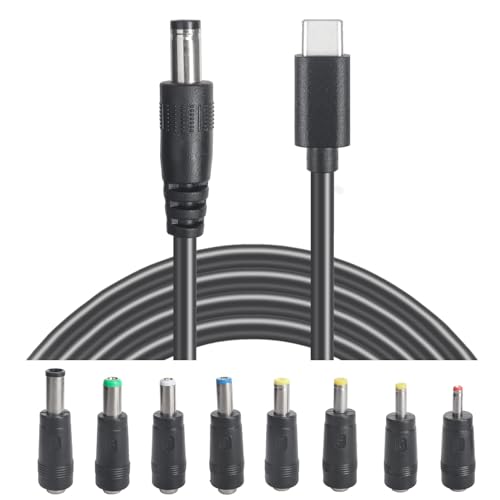 USB C to DC 5.5mm x 2.1mm Power Cable Cord, USB C Input to DC 12V Out Charging Cable, Work with PD Charger and PD Power Bank, Output DC 12V 3A MAX 36W - size: USB to DC 12V