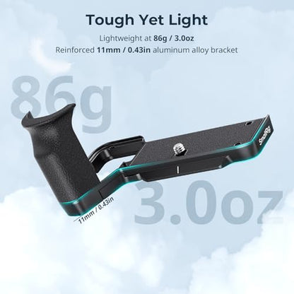 SmallRig A7C II / A7CR Handgrip L-Shape Grip for Sony Alpha 7C II/Alpha 7CR, Quick Release Plate for Arca, Lightweight Silicone Side Handle, for Quickly Switch on Tripods/Handheld Shooting - 4797 - style: Silicone Grip