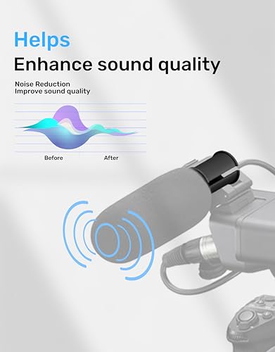 5pcs Microphone Shock Mount Rubber Sleeve, Compatible with Sony Camcorder Rode NTG, Sennheiser MKH Shotgun Mic FX3,FS7,FX6,FX8,FX9,NX80,FS5