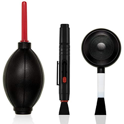 Patelai Camera Cleaning Kit Include Cleaning Pen Brush, Blower Brush Dust Cleaner, Air Blaster Blower Lens Cleaning Kit for Camera, SLR, Telescope, Magnifying Glass, Phone