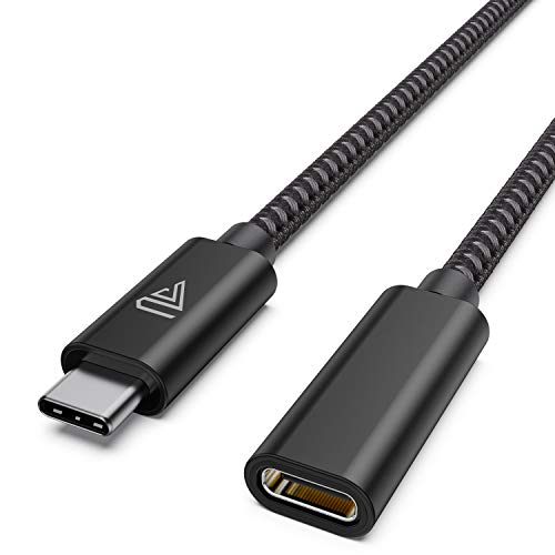 Faracent USB C Extension Cable (20Gbps/240W/5FT/1.5M), USB 3.2 Type C 3.1 Male to Female Extension Charging & Sync for iPhone Pixel PSVR2 MacBook Air Pro/iPad Dell XPS Surface Book-Black - color: Black, size: 5ft*1