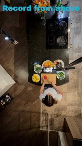 Magnetic Ceiling Phone Holder for Overhead Video Recording | Auto tracking for cooking, fitness, unboxing, DIY, beauty, for solo creators