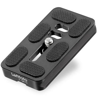 Leftfoto 70mm Camera Quick Release Plate Fits Arca Swiss Standard Clamp Universal Metal Small QR Tripod Camera Body Mount Plate for DSLR Camera Tripod Ballhead - size: 70mm