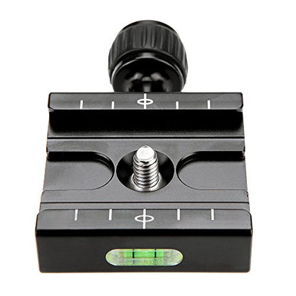 Fotasy 50 mm Arca Swiss Type Clamp, Quick Release Plate Clamp, QR Clamp, Arca Tripod Mount for Tripod Head Monohead, fits Arca Style Plate