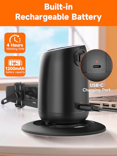 Rollei Auto Face Tracking Tripod, Desktop Smartphone Gimbal Stabilizer Phone Holder with AI Track for iPhone/Android Stand for Filming Streaming Tiktok Video Vlog | Mobile Stand with Motion Sensor for Tiktok Live Streaming Video Vlog Recording, Tripod Pho