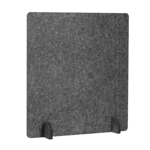 PATIKIL Desk Dividers 24" x 24", 1 Pack Desk Privacy Panel Freestanding Noise Reducing Partition Acoustic Panel with 4Pcs Support Feet for Testing Office Home Library, Dark Gray Style C - color: Dark Gray Style C, size: 24" x 24"