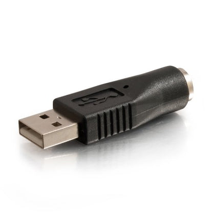 C2G Legrand USB to PS/2 Adapter, Male to Female USB to Playstation 2 Adapter to Use as USB Mouse to PS/2 Adapter, Black USB to PS/2 Keyboard Adapter, 1 Count, C2G 27277 - size: 1 Count (Pack of 1), style: USB Male to Female Adapter