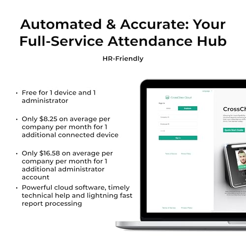 ANVIZ Time Clocks for Employees Small Business - Forever Free Cloud Software - FacePass 7 Pro Biometric Clock in and Out Machine - Support Door Access - Face + RFID + Pin Punching, FacePass 7 Pro